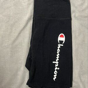 Black Champion Biker Shorts, Size XS